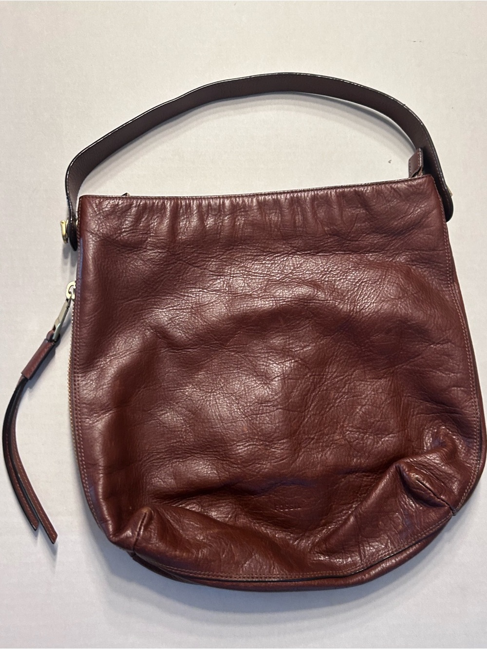 Fossil Maya Leather Hobo Bag Shoulder Brown Leather ZB6979